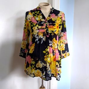 Modcloth floral tunic L